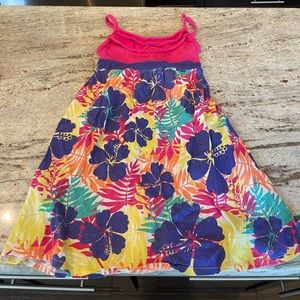 Justice Pink and Blue Floral Kids Casual Dress